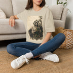 San Judas Tadeo Emerald & Gold Sacred Heart Unisex T-Shirt product view 12