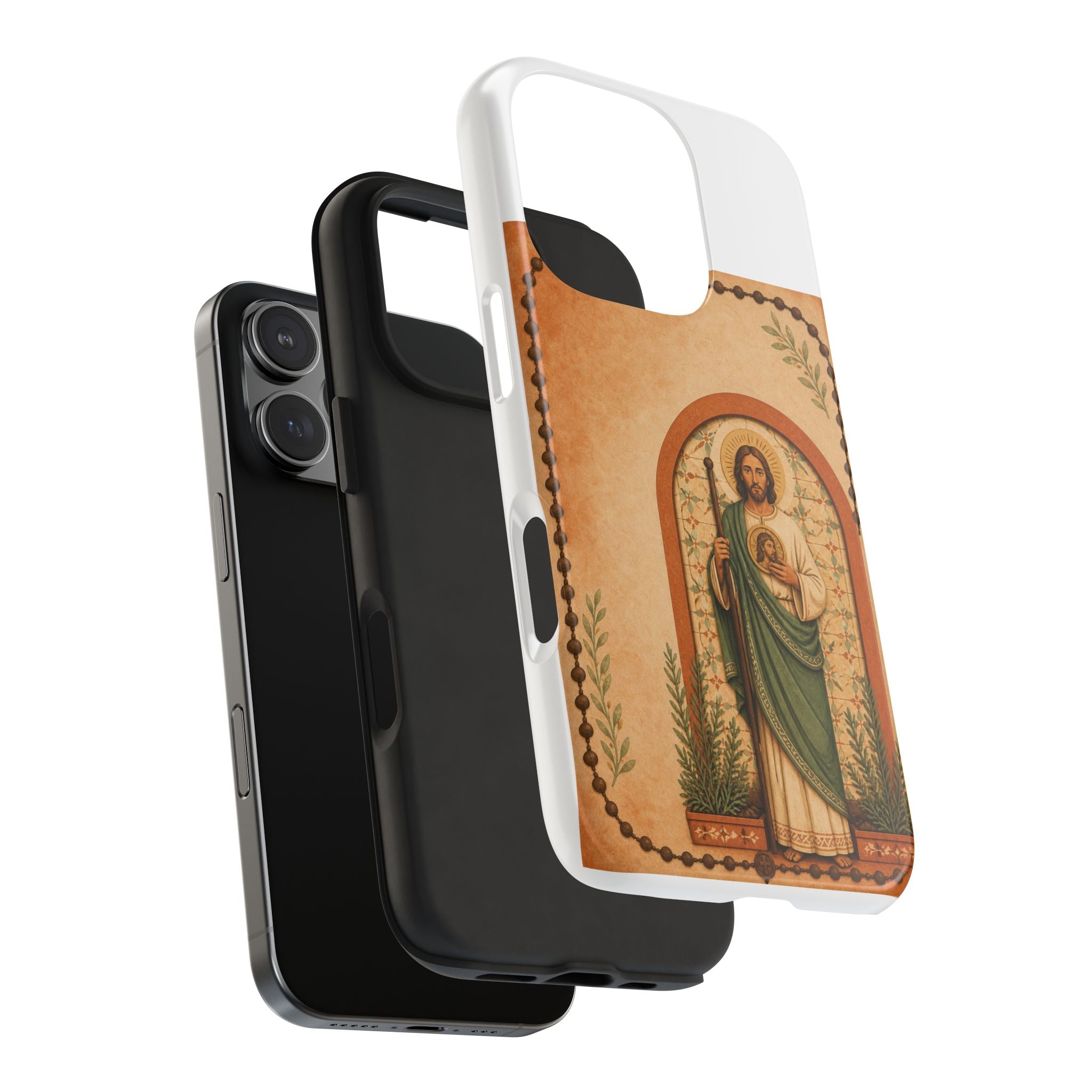 San Judas Tadeo Terracotta Rosary Garden Tough Phone Case product preview, view 23