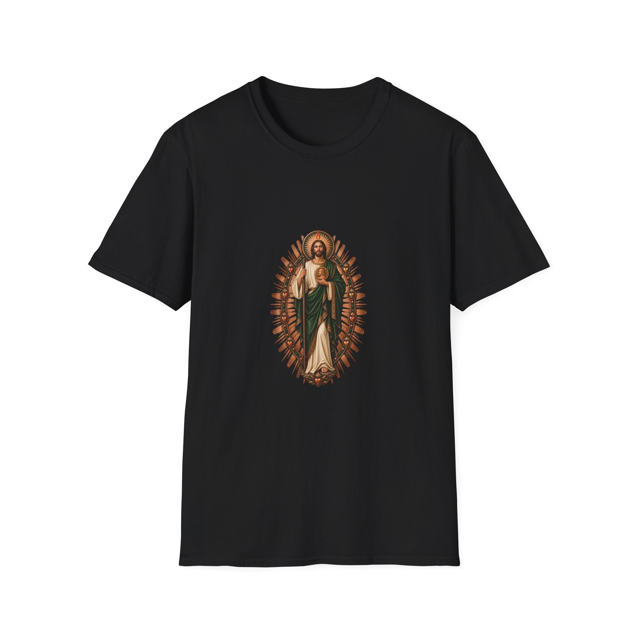 San Judas Copper Ex-Voto Mandorla T-Shirt product preview, view 10