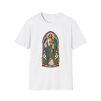 San Judas Tadeo Cobalt Chapel Mosaic Unisex T-Shirt product preview, view 3
