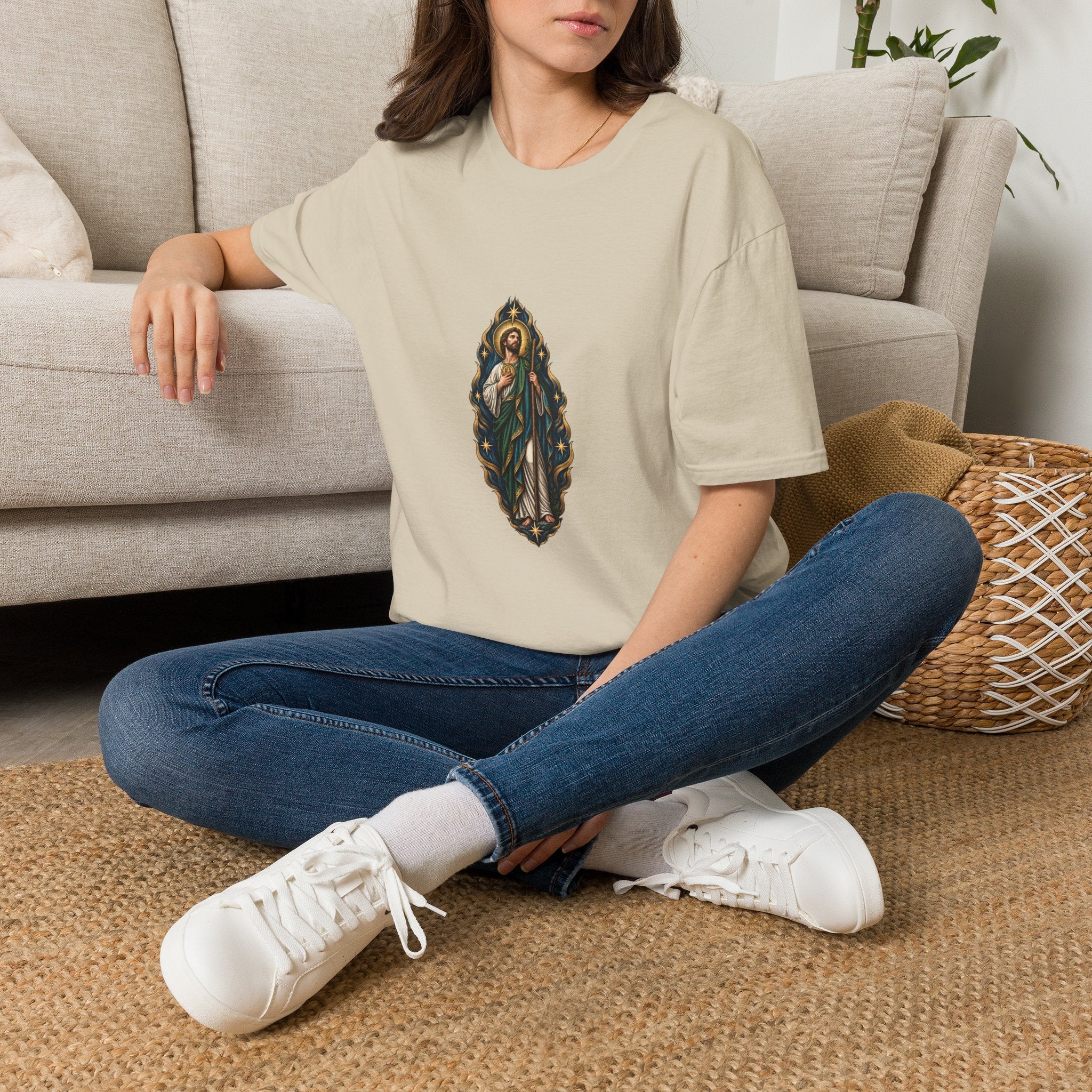 San Judas Tadeo Nocturne Torch Procession T-Shirt product preview, view 12