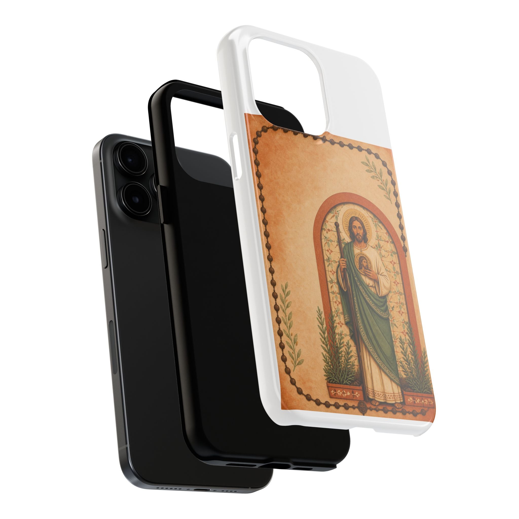 San Judas Tadeo Terracotta Rosary Garden Tough Phone Case product preview, view 21