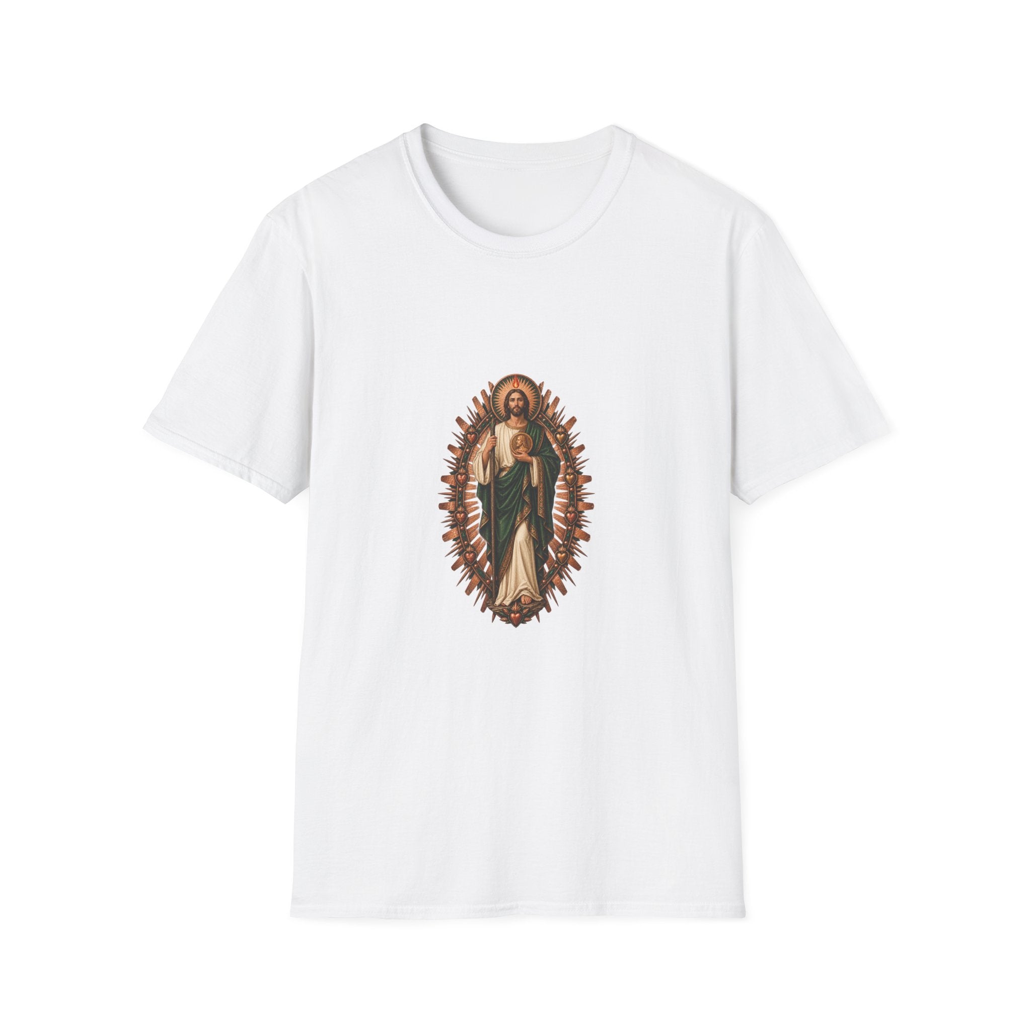 San Judas Copper Ex-Voto Mandorla T-Shirt product preview, view 7