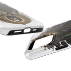Capa Protetora para Celular San Judas Tadeu Coração Sagrado Preto e Dourado