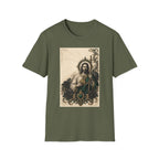 San Judas Tadeo Emerald & Gold Sacred Heart Unisex T-Shirt product view 19