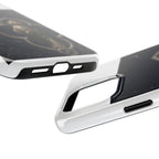 San Judas Tadeo Silver Moon Quatrefoil Tough Phone Case