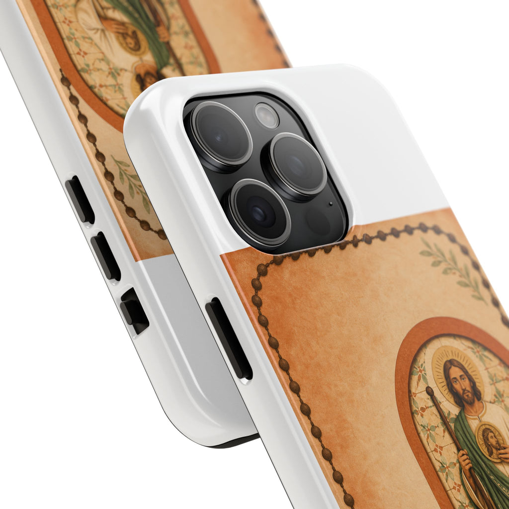 San Judas Tadeo Terracotta Rosary Garden Tough Phone Case product preview, view 19