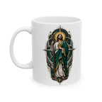 San Judas Tadeo Midnight Compass Ceramic Mug product preview, view 3