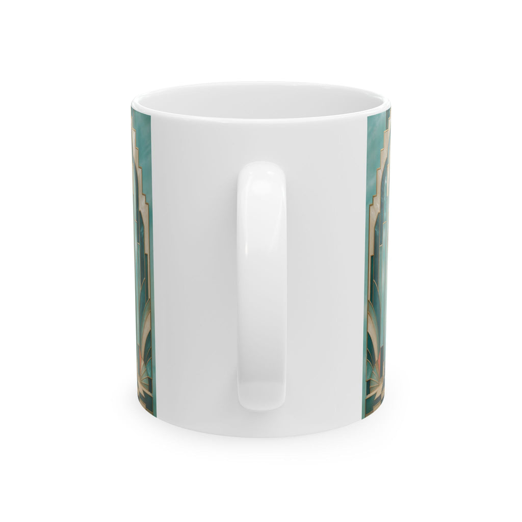 San Judas Tadeo Aqua Radiant Sanctuary Ceramic Mug product preview, view 2