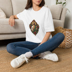 San Judas Crimson Covenant Window T-Shirt product preview, view 6