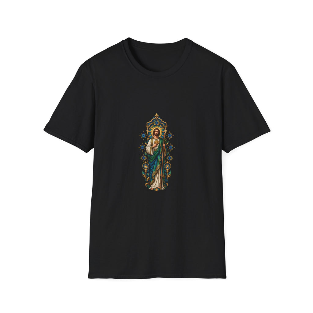 San Judas Indigo Seven-Star Shrine T-Shirt product preview, view 10