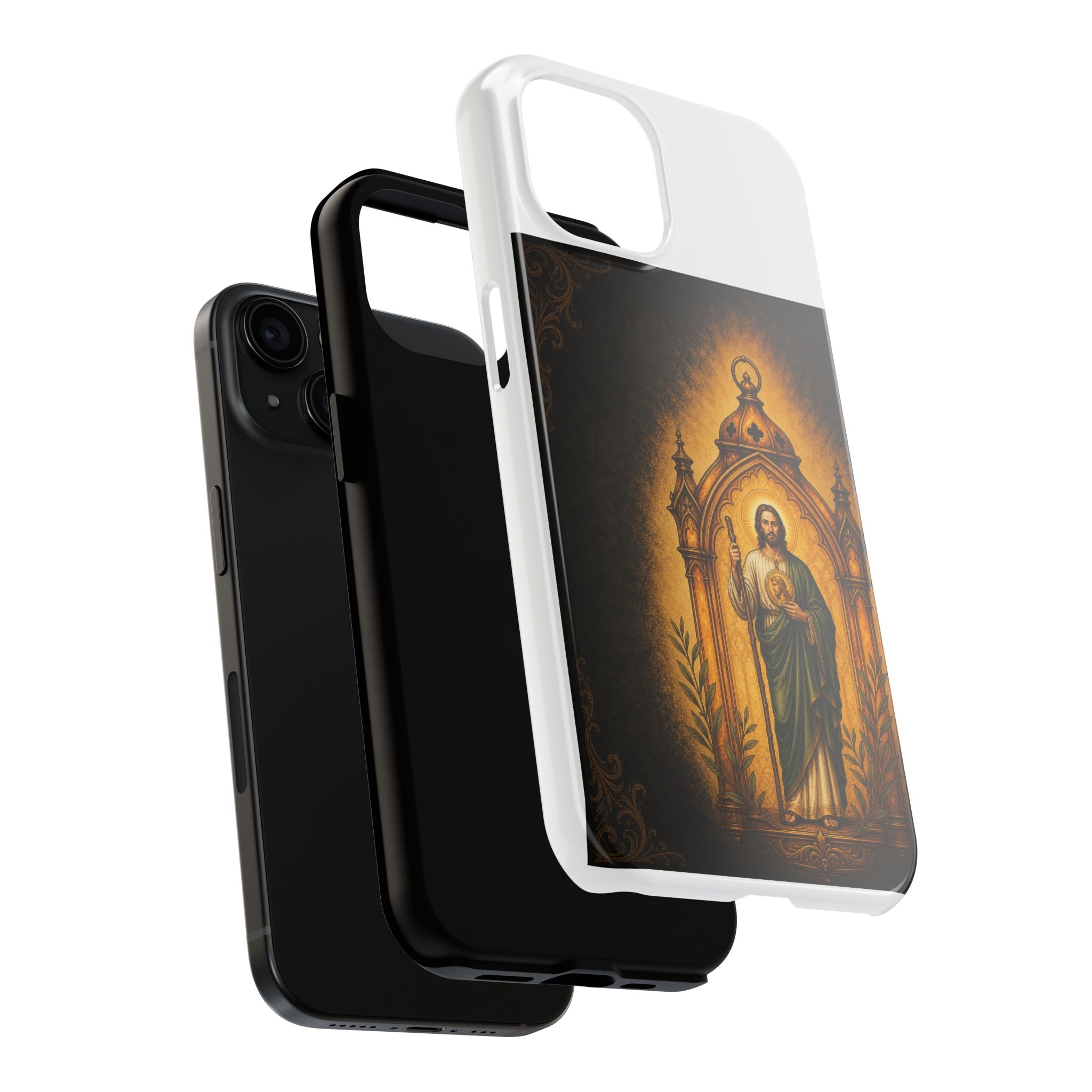 San Judas Tadeo Amber Pilgrim Lantern Tough Phone Case