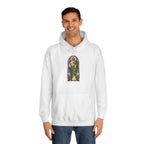 San Judas Tadeo Cobalt Chapel Mosaic Unisex Hoodie product preview, view 3