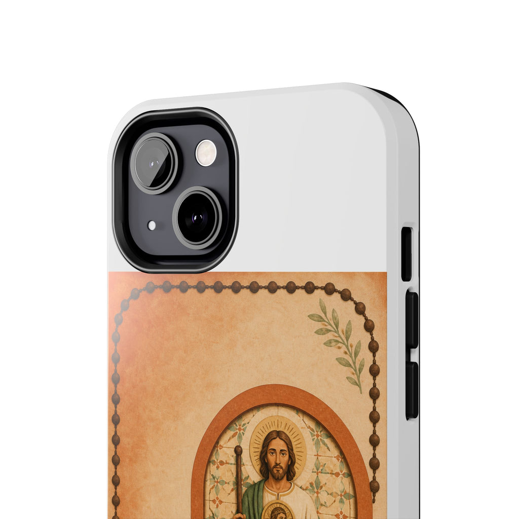 San Judas Tadeo Terracotta Rosary Garden Tough Phone Case product preview, view 13