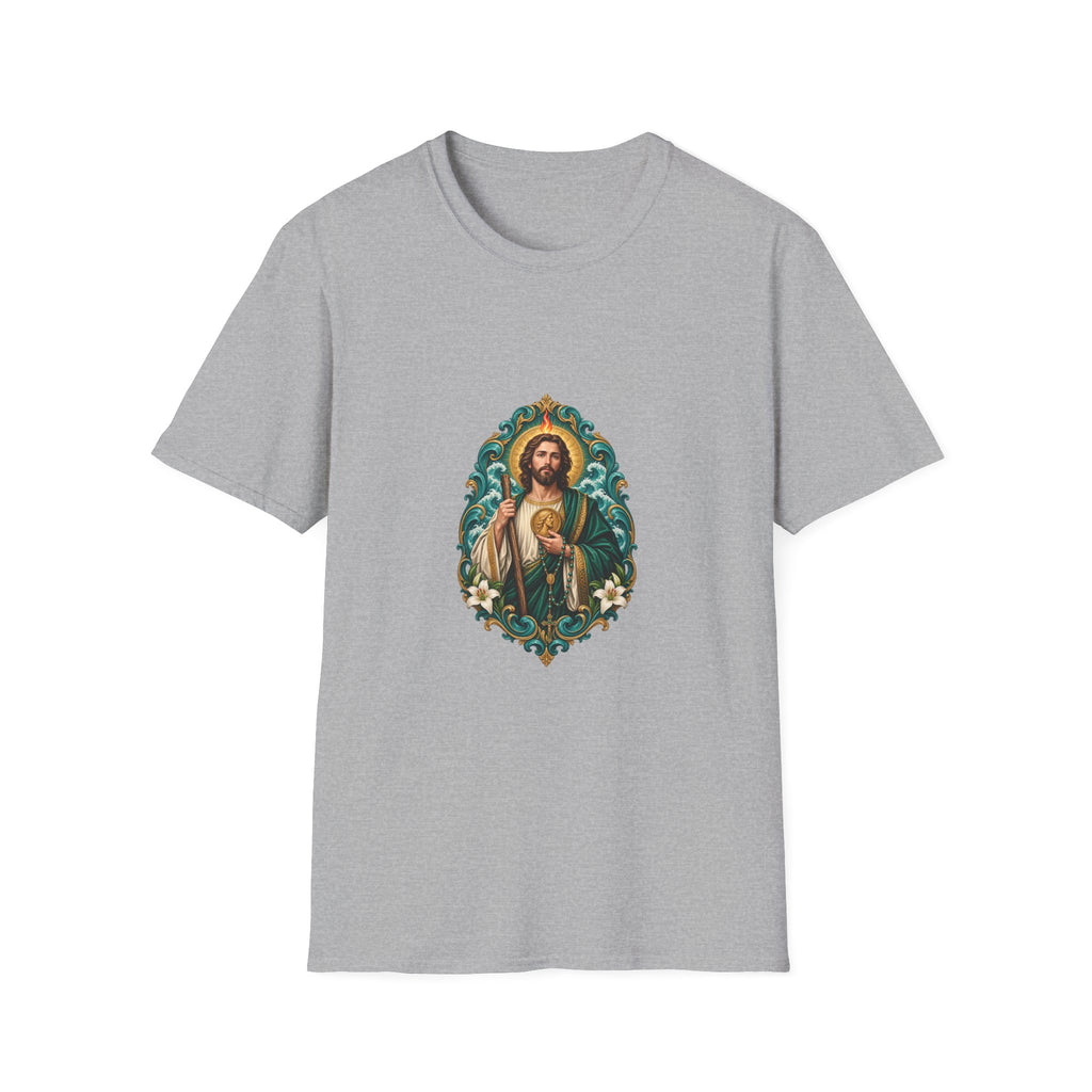 San Judas Teal Rosary Harbor T-Shirt product preview, view 16