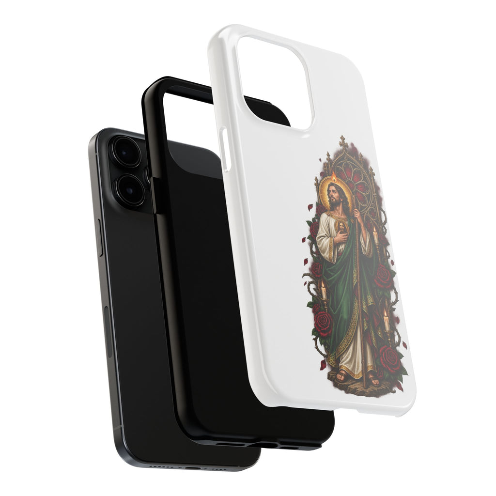 San Judas Tadeo Crimson Rose Window Tough Phone Case product preview, view 21