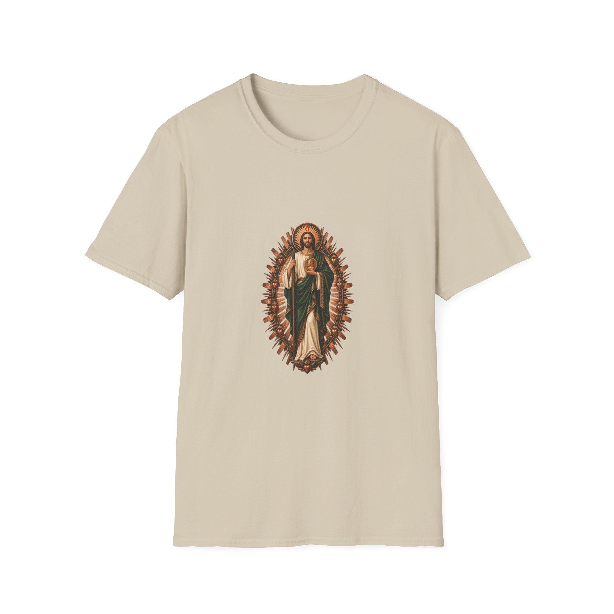San Judas Copper Ex-Voto Mandorla T-Shirt product preview, view 13