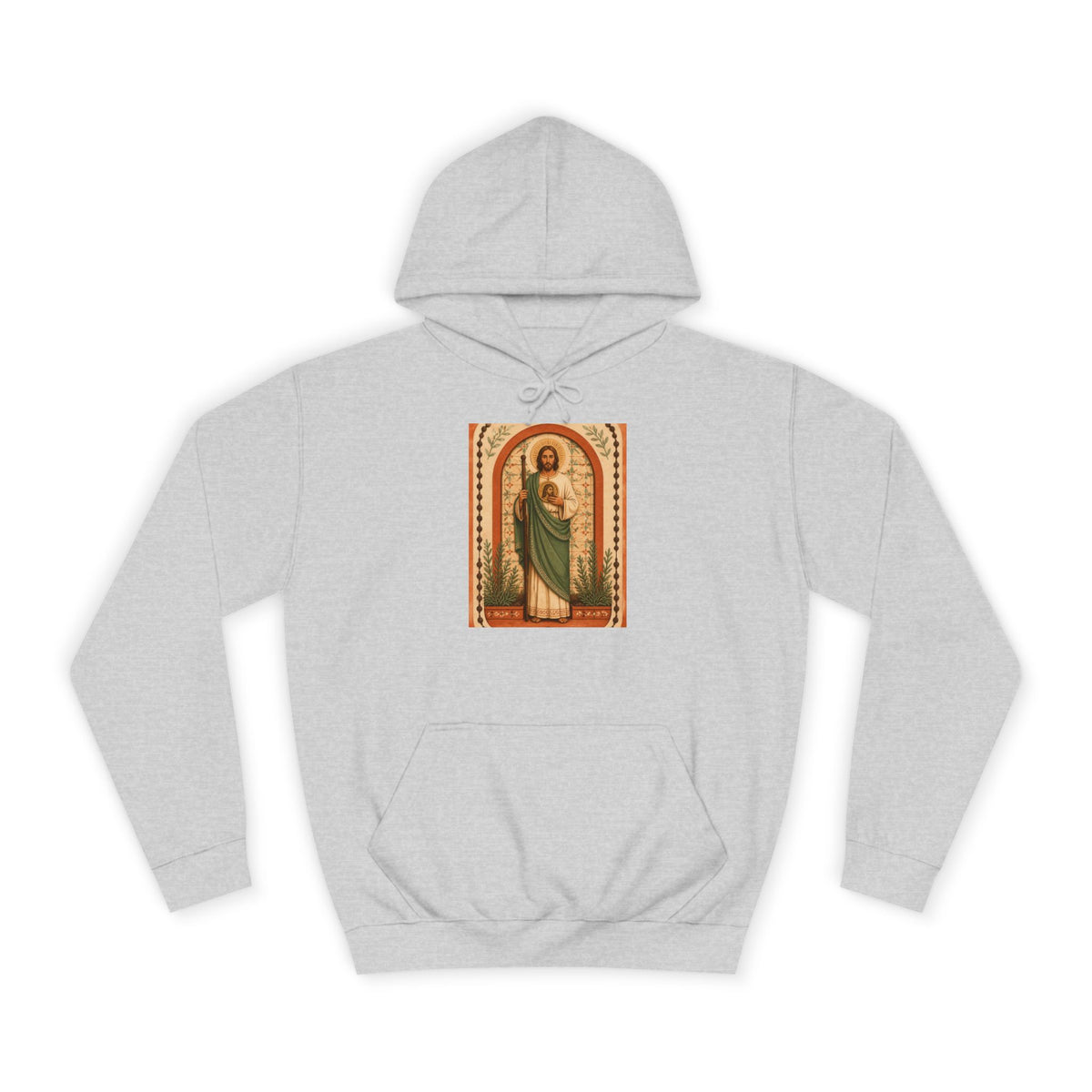 San Judas Tadeo Terracotta Rosary Garden Unisex Hoodie