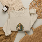 San Judas Tadeo Olive Reliquary Crewneck Sweatshirt