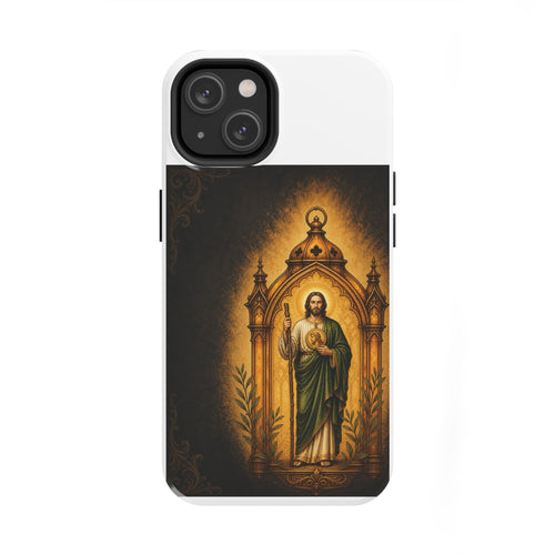 San Judas Tadeo Amber Pilgrim Lantern Tough Phone Case product preview, view 2