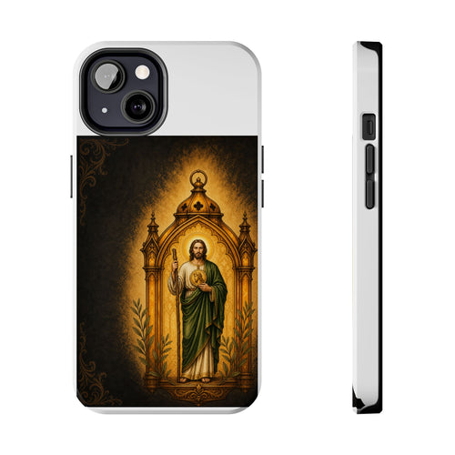 Amber San Judas Tadeo lantern illustration on a tough iPhone case