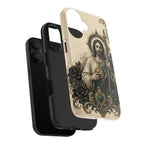 Capa de Celular Resistente São Judas Tadeu Esmeralda e Ouro Sagrado Coração