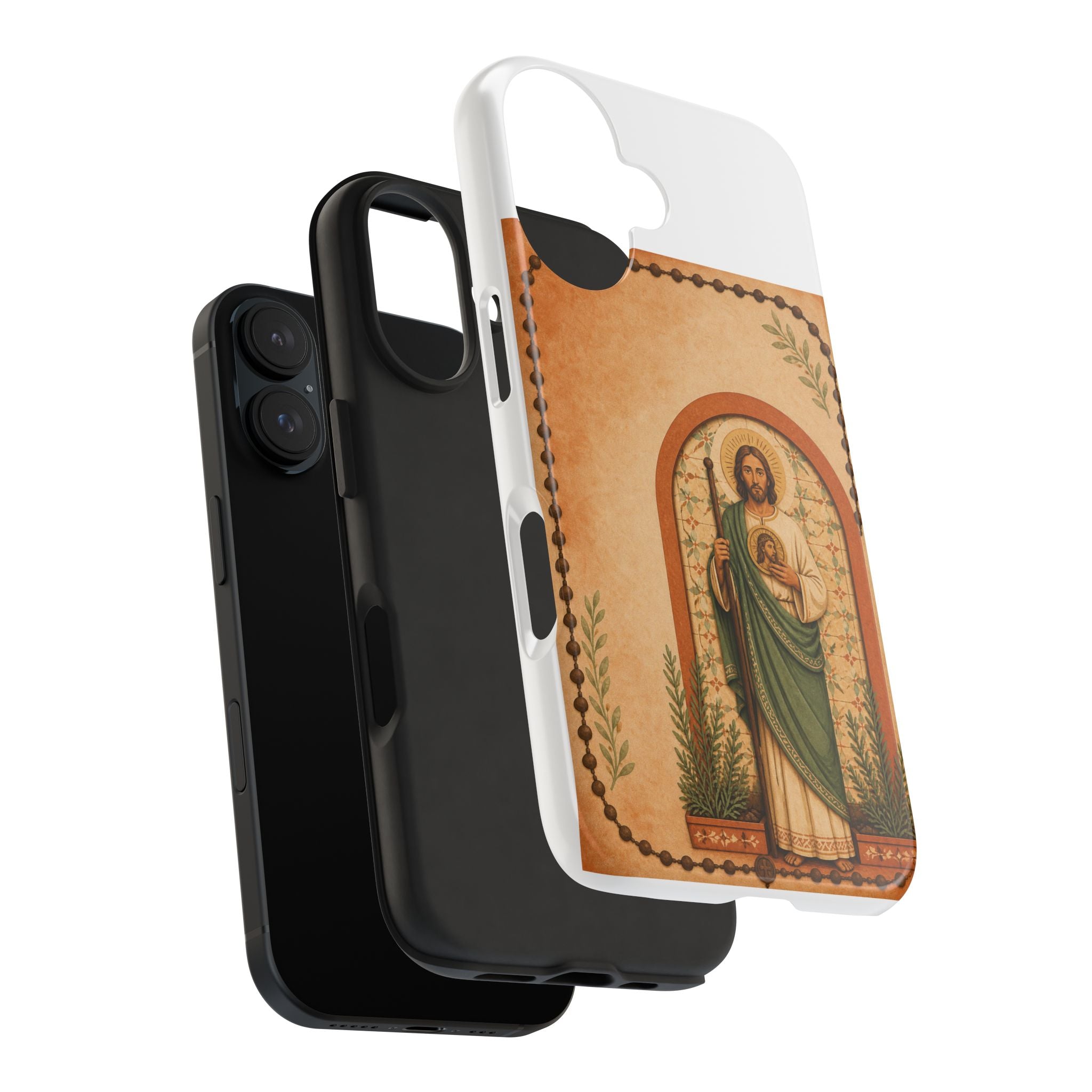 San Judas Tadeo Terracotta Rosary Garden Tough Phone Case product preview, view 27